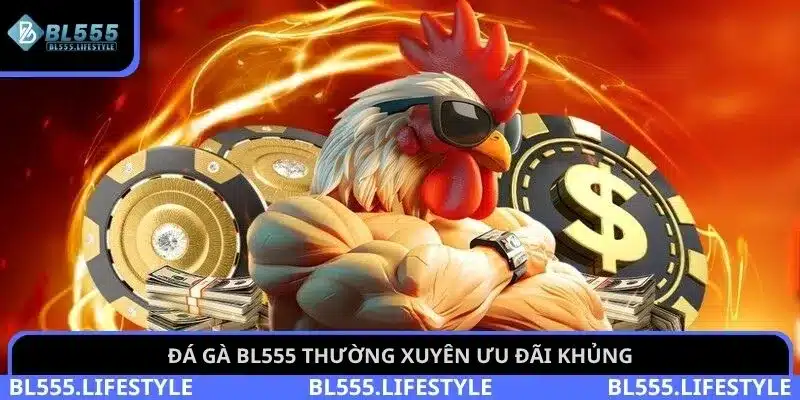 Đá gà BL555 thường xuyên ưu đãi khủng